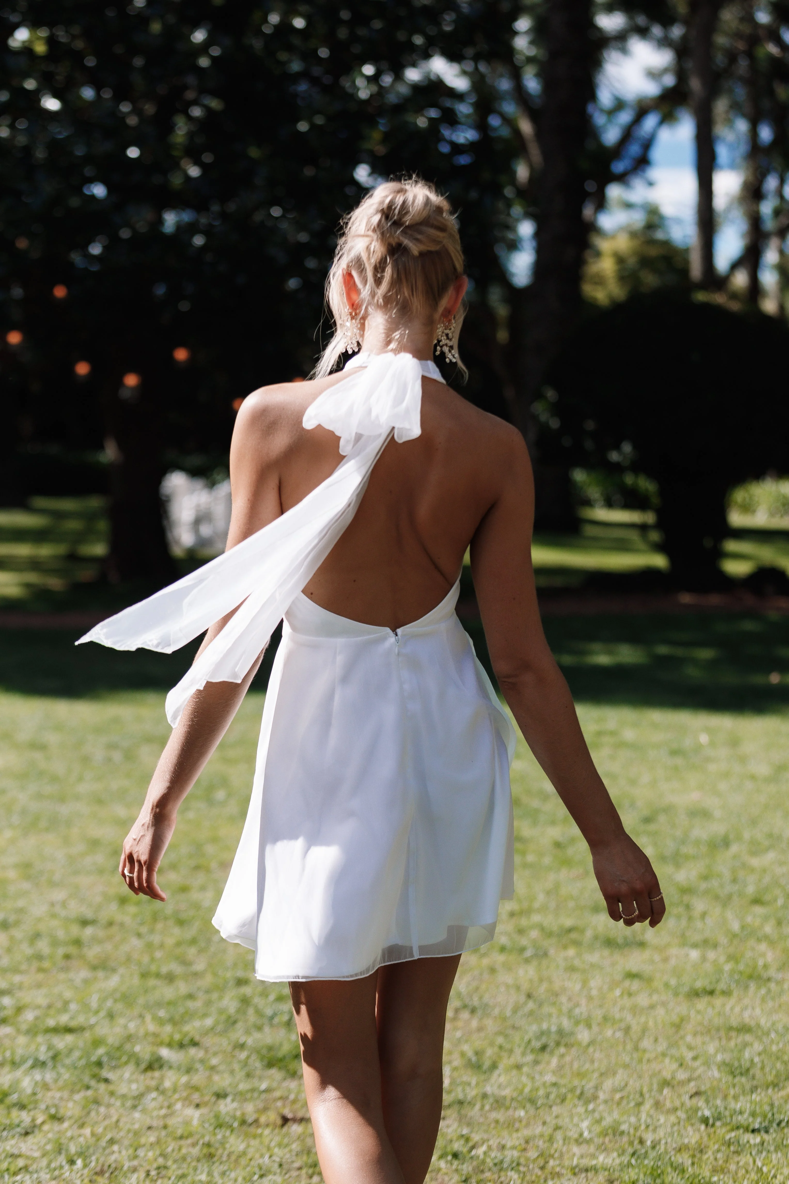 Anya Tulle Mini Dress - White - Image 3