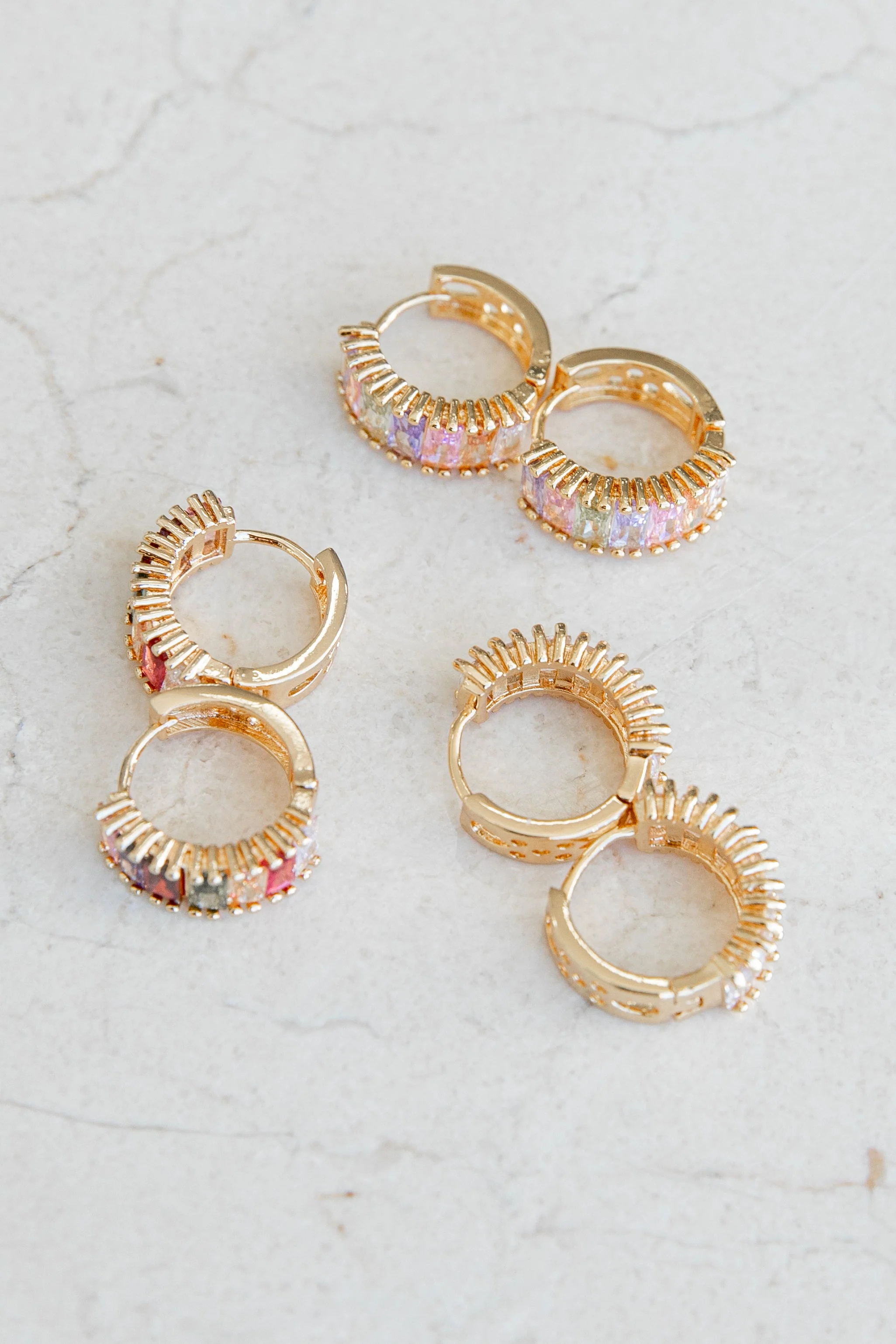 Isla 3 Pack Earrings Set - Multi - Image 3