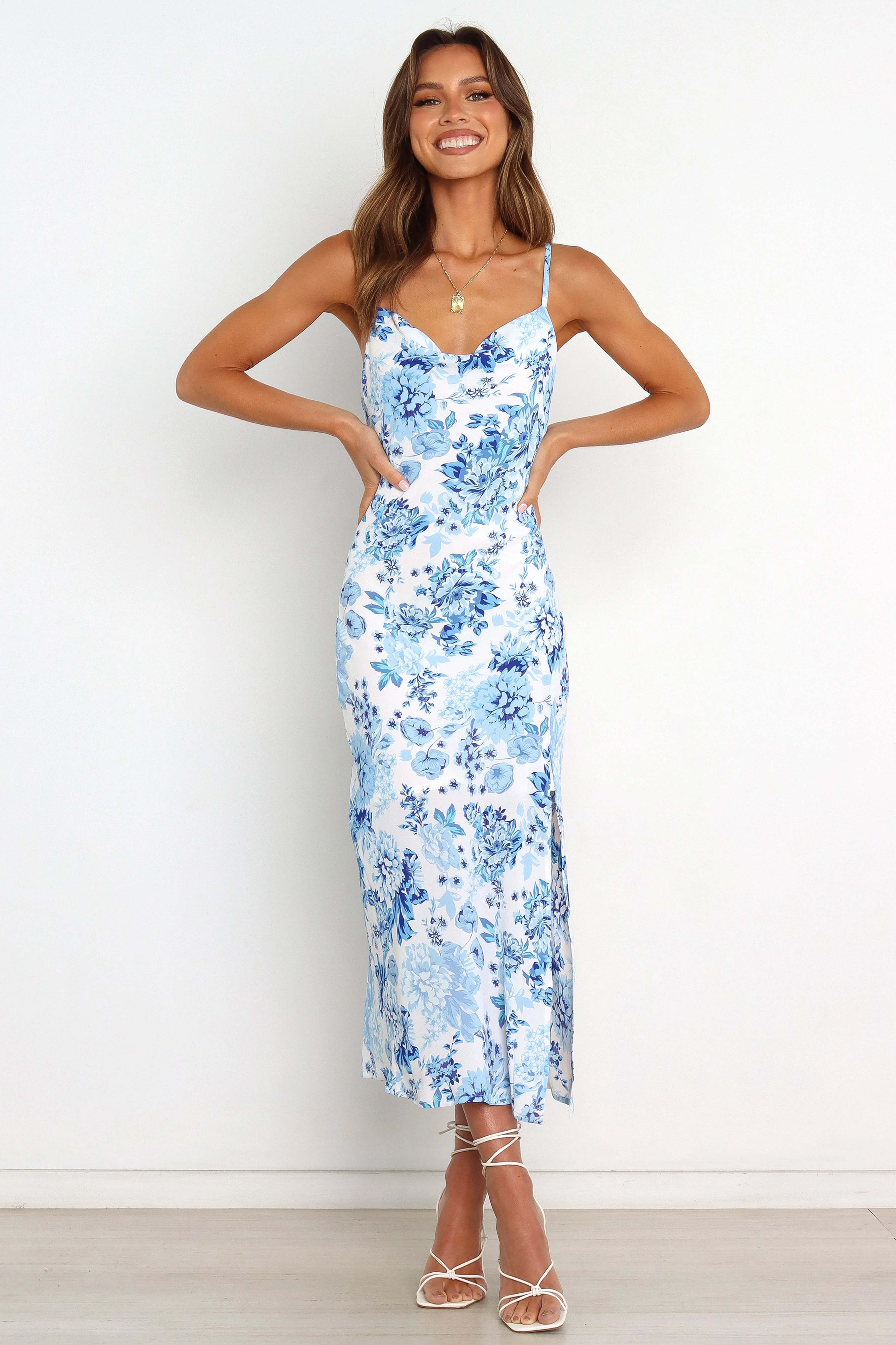 Yelena Dress - Blue - Image 5